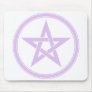 Lavender Pentacle Pentagram Mouse Pad