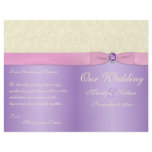 Lavender, Pink, and Ivory Wedding Program flyers