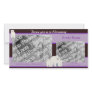 Lavender Polar Bears Birth Announcement
