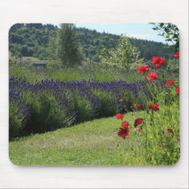 Lavender & Poppies Mousemat