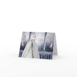 Lavender Purple Rose Quinceanera Thank You Cards