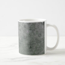 Lavender Retro Flowers and Butterflies Abstract Coffee Mugs