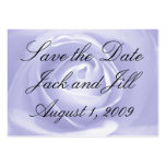 Lavender Rose, Save the Date business cards