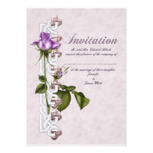 Lavender Rose Wedding Suite Custom Invite