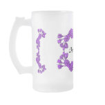 Lavender RosesFrosted Glass Mug
