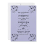 Lavender Scrolls Wedding Invitation