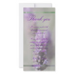 Lavender stylish thank you cards parties functions photo cards