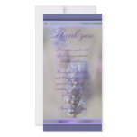 Lavender stylish thank you cards parties functions photo cards