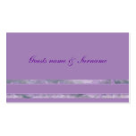Lavender wedding seating name tags business cards