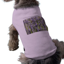 lavender with bumble bees doggie tee