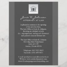 Law Firm Announcement Flyer