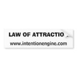 LAW OF ATTRACTION bumper stickers