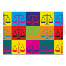 Law Pop Art Greeting Cards