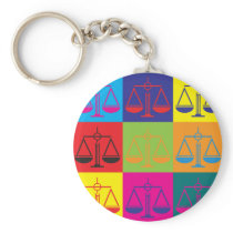 Law Pop Art Keychain