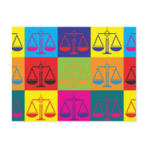 Law Pop Art Postcards
