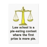 Law School is a pie-eating contest...
