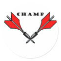 Lawn Dart Champion stickers