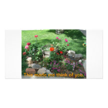 Lawn Garden Customized Photo Card