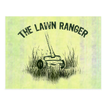 Lawn Ranger Postcard
