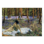 Lawrence Alma Tadema Bluebells Greeting Card