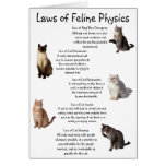 "Laws of Feline Physics" Cards