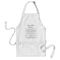 Laws of the Kitchen Aprons