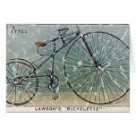 Lawson's Bicyclette-1879 - distressed Greeting Cards