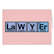 Lawyer made of Elements Greeting Card