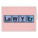Lawyer made of Elements cards