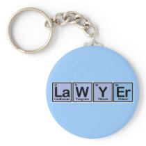 Lawyer made of Elements Keychains