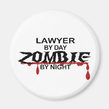 Lawyer Zombie Magnets