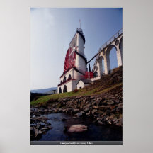 Laxey wheel from Laxey Glen Print