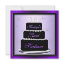 Layered Cake Birthday Party Invite