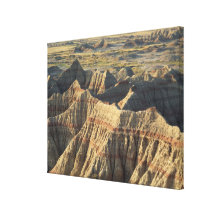 Layered Hoodoos of the Badlands Stretched Canvas Prints