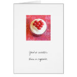 Layered M&M Heart Cupcake Design Card