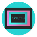 Layers, Envelope Seal Round Sticker