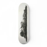 laying woman skateboards
