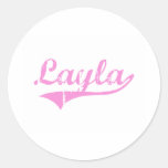 Layla Classic Style Name Sticker