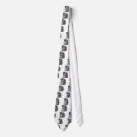 Layla the Border Collie Mix Charcoal Sketch Tie