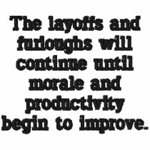 Layoff Shirt Embroidered Polo Shirt