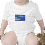 Laysan albatross flying in air tee shirts