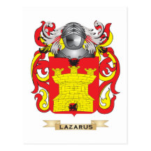 Lazarus Coat of Arms (Family Crest) Post Card