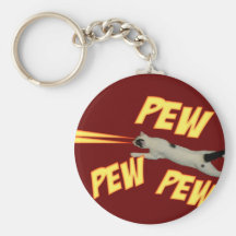 Lazer Laser Cats Funny Keychains
