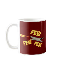 Lazer Laser Cats Funny Coffee Mugs