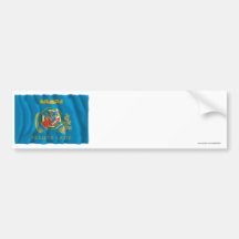 Lazio waving flag bumper sticker