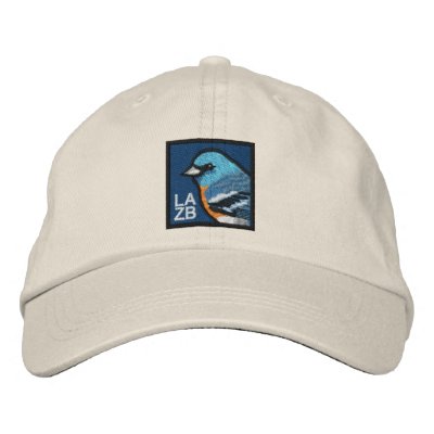 Lazuli Bunting (non-distressed) Embroidered Hat Lazuli Bunting (non-distressed) Embroidered Hat