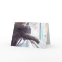 Lazy Cat Greeting Card