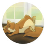 Lazy Cat on Background stickers