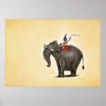 Lazy Elephant Print