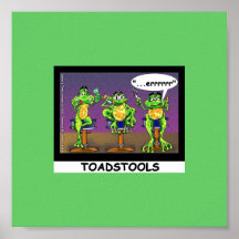 Lazy Frogs aka Toadstools Funny Poster